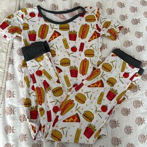 Fast Foodie Two-Piece Short Sleeve Bamboo Viscose Pajama Set - 9/10